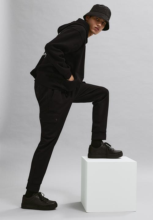 H&M - Slim fit scuba joggers - Black