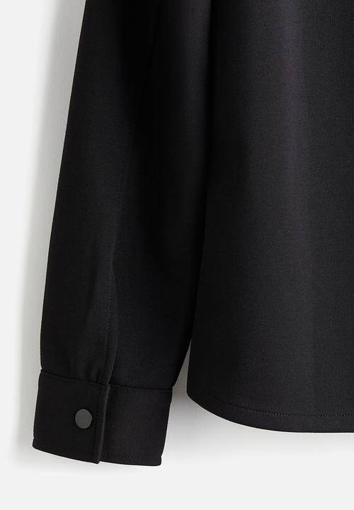 H&M - Regular fit scuba overshirt - Black