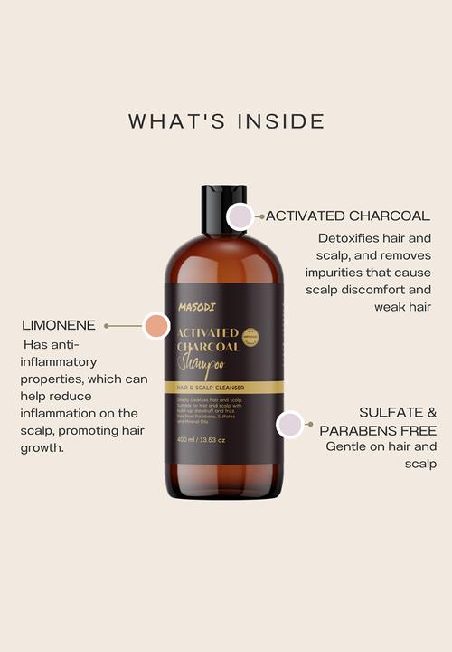 Masodi - Activated Charcoal Shampoo