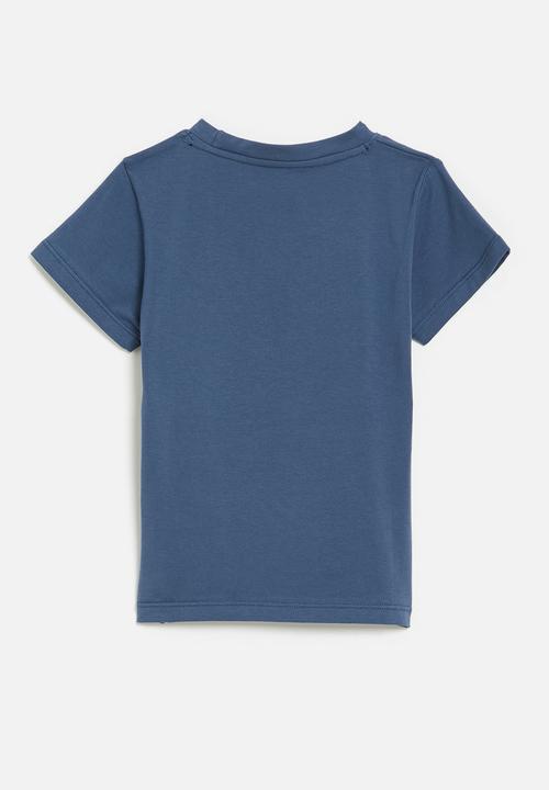 Pop Candy - Dino print crew neck tee - navy blue
