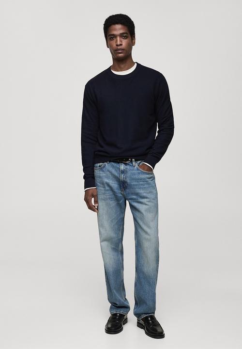 MANGO - Sweater ten - navy