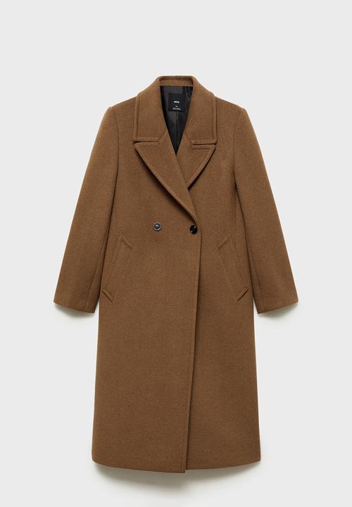 MANGO - Coat eye - dark yellow