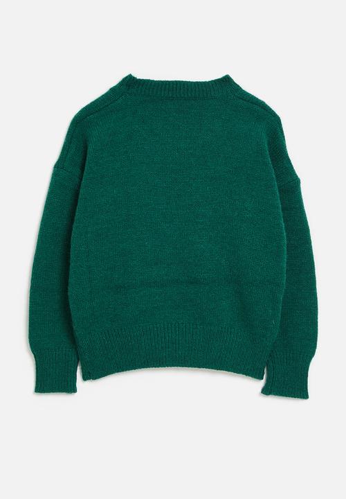 Pop Candy - Faux wool jersey - green