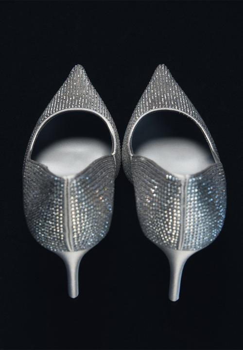 MANGO - Strach heel - silver