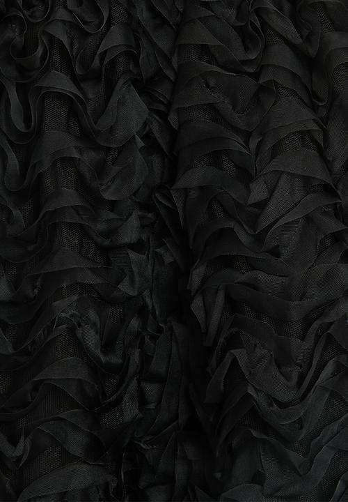 Pop Candy - Textured skirt-black