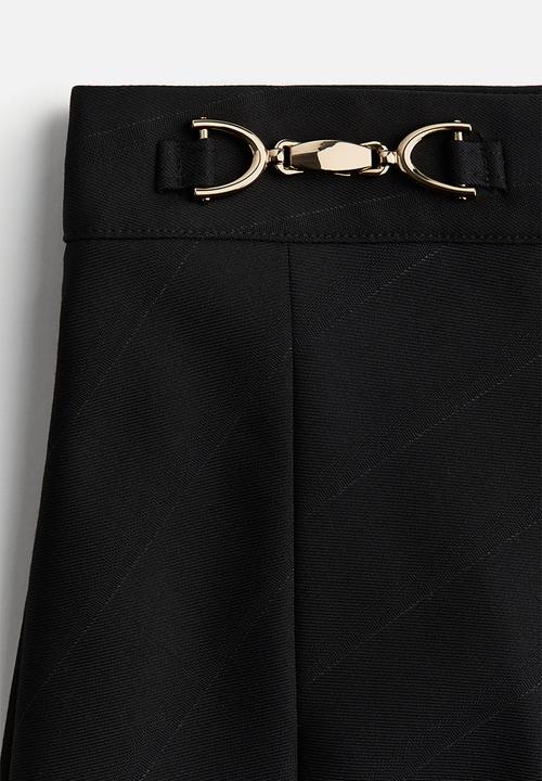 H&M - Pleated mini skirt - black