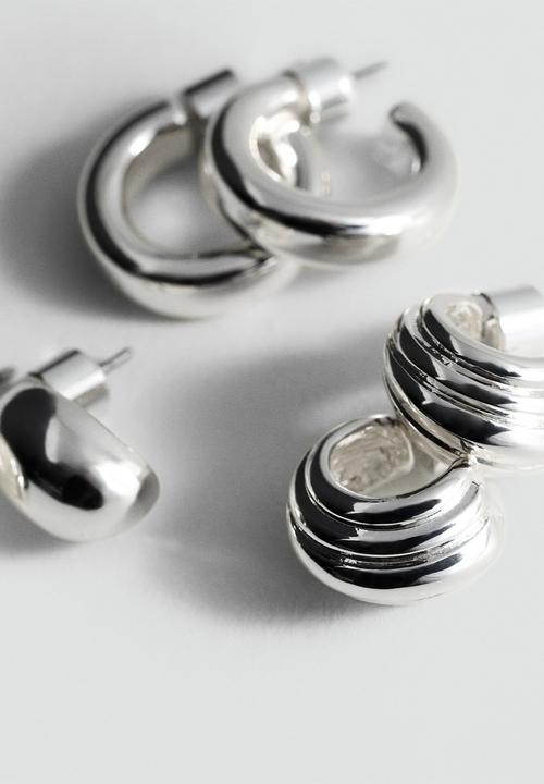 MANGO - Earrings dai- silver