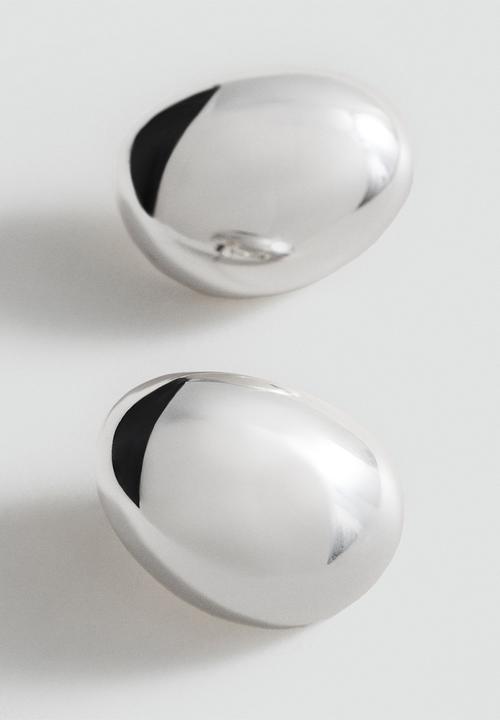 MANGO - Earrings delta - silver