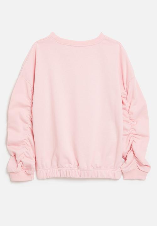 Pop Candy - Butterfly print sweat top - pink