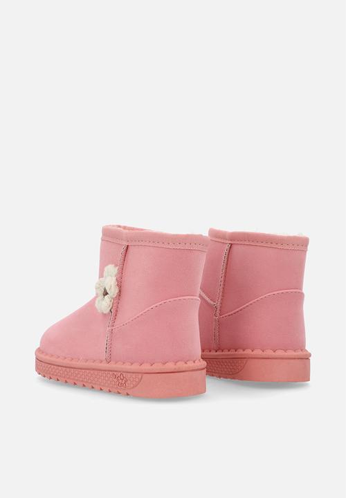Pop Candy - Floral décor boots - pink