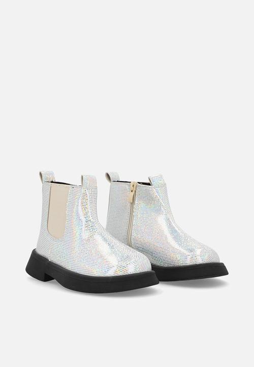 Pop Candy - Mettalic boots - grey