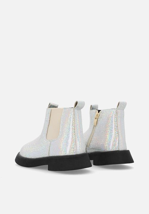 Pop Candy - Mettalic boots - grey