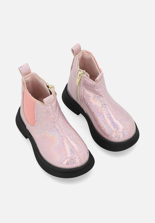 Pop Candy - Mettalic boots-pink