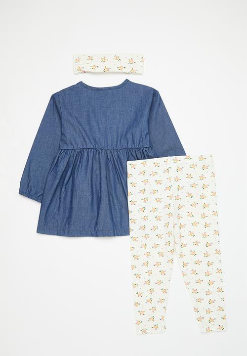 Pop Candy - Dress legging & headband set - blue