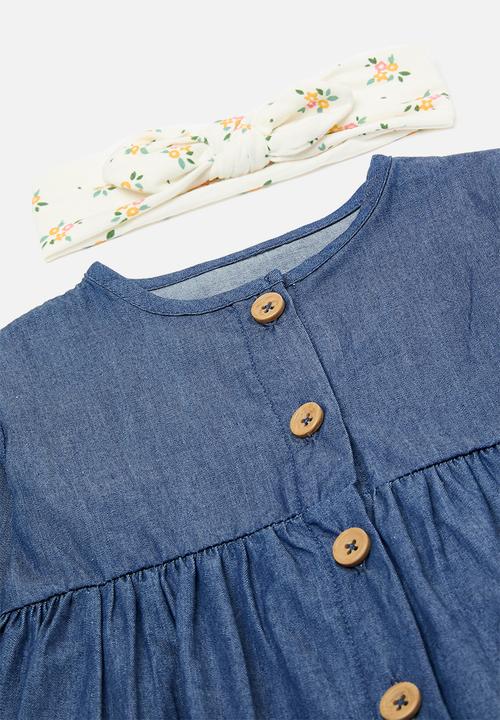 Pop Candy - Dress legging & headband set - blue
