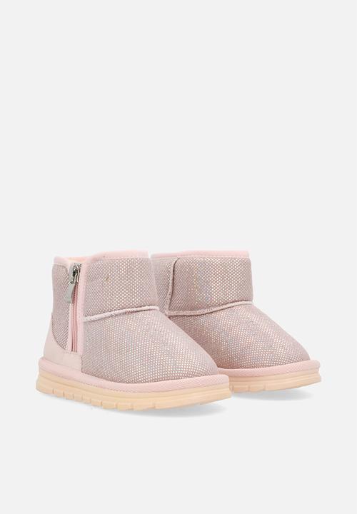 Pop Candy - Mettalic slipper boots-pink