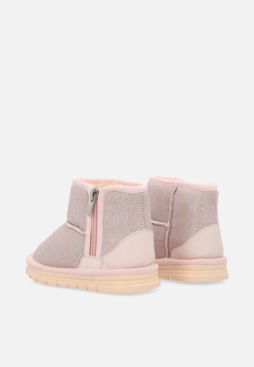 Pop Candy - Mettalic slipper boots-pink