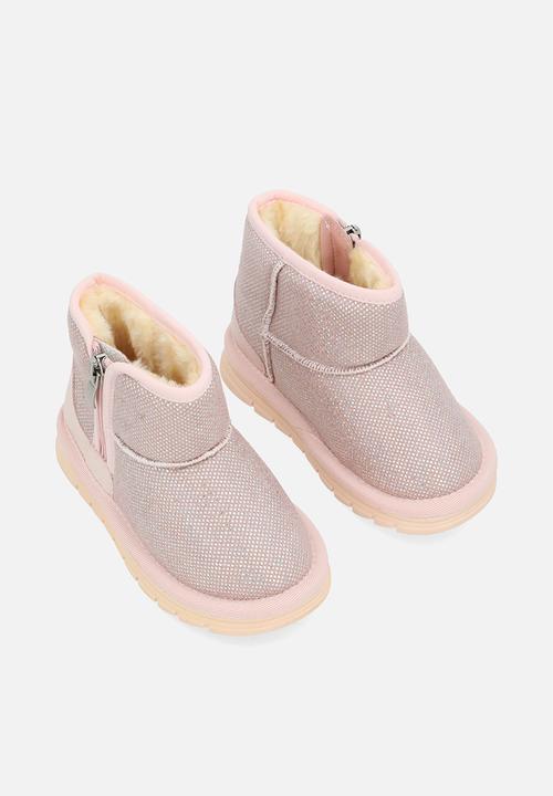 Pop Candy - Mettalic slipper boots-pink