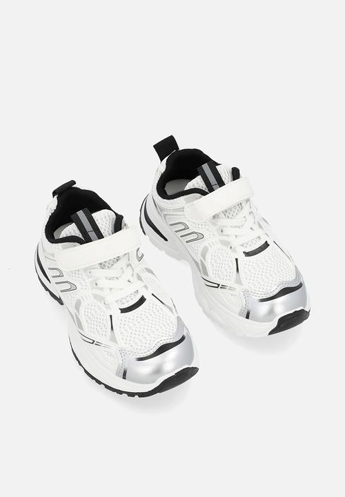 Pop Candy - Lace & velcro sneaker-white