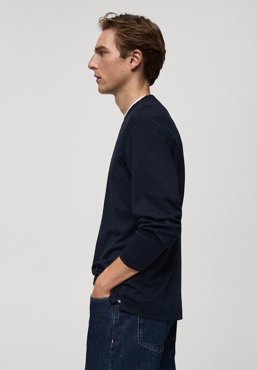 MANGO - T-shirt gareth - navy