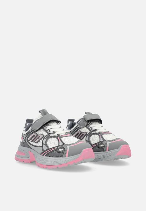 Pop Candy - Adjustable fastener mesh sneakers - grey/multi