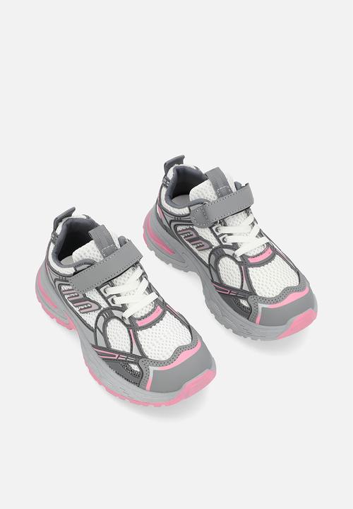 Pop Candy - Adjustable fastener mesh sneakers - grey/multi