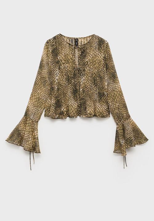 MANGO - Blouse dove - brown