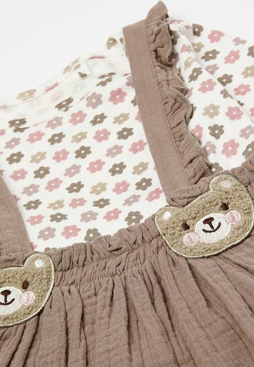 Pop Candy - Tee & pinafore set-multi