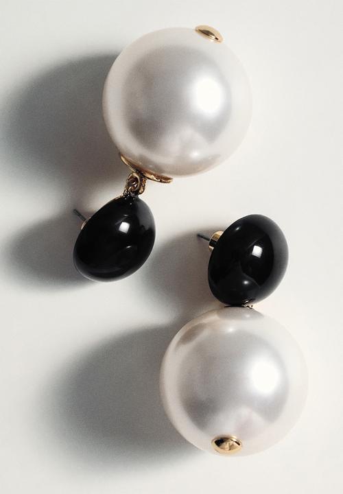 MANGO - Narcisa earrings - white