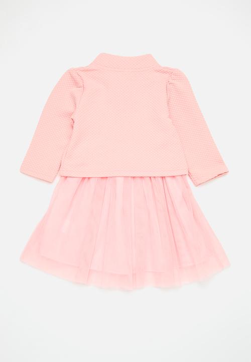 Pop Candy - Dress & cardigan set - pink
