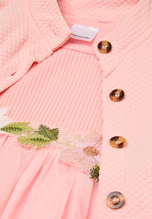 Pop Candy - Dress & cardigan set - pink