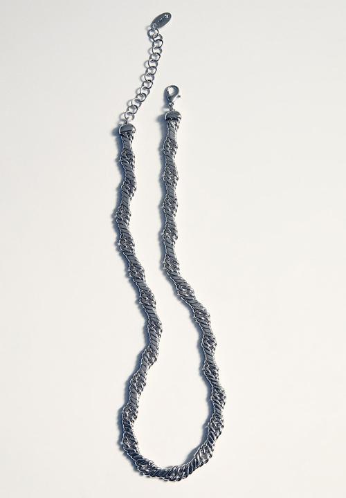 MANGO - Necklace deb - silver