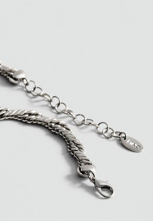 MANGO - Necklace deb - silver