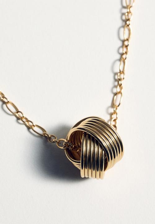 MANGO - Necklace darelle   - gold