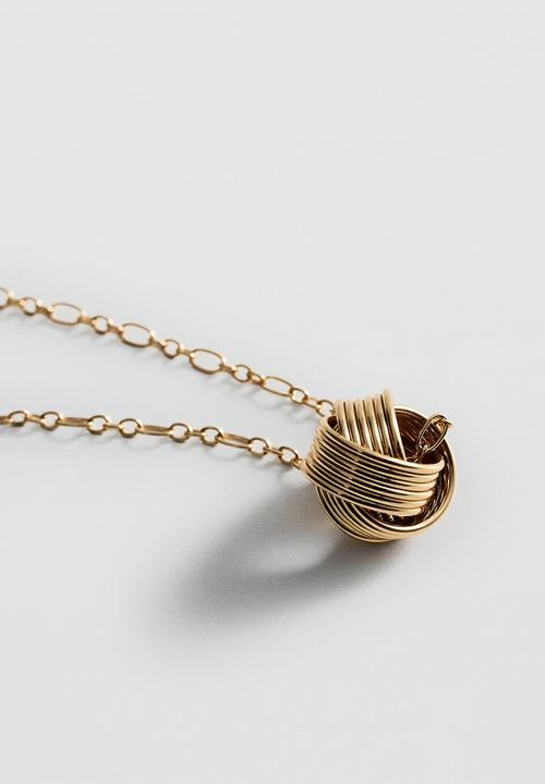 MANGO - Necklace darelle   - gold