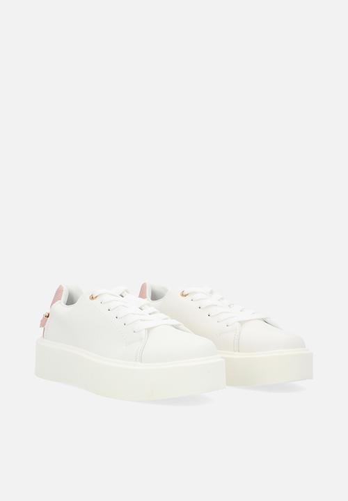Pop Candy - Platform lace up sneakers - white