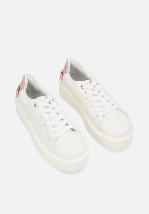 Pop Candy - Platform lace up sneakers - white