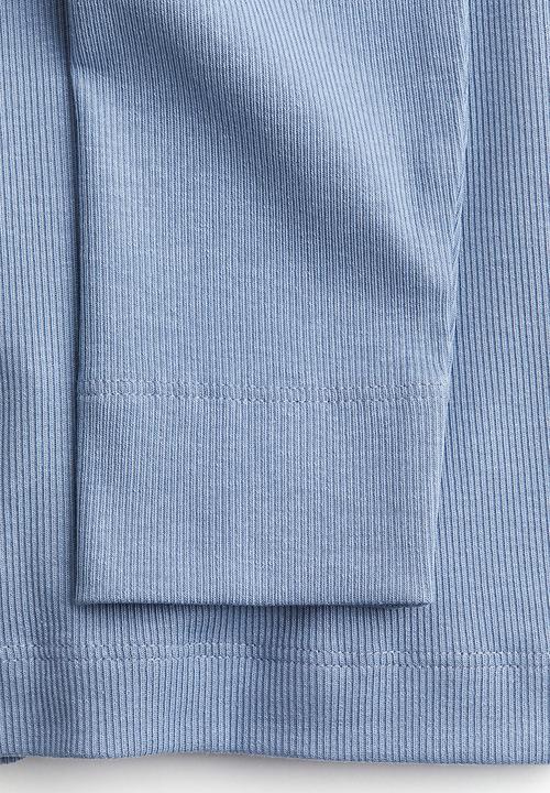 H&M - Ribbed modal-blend top - dusty blue