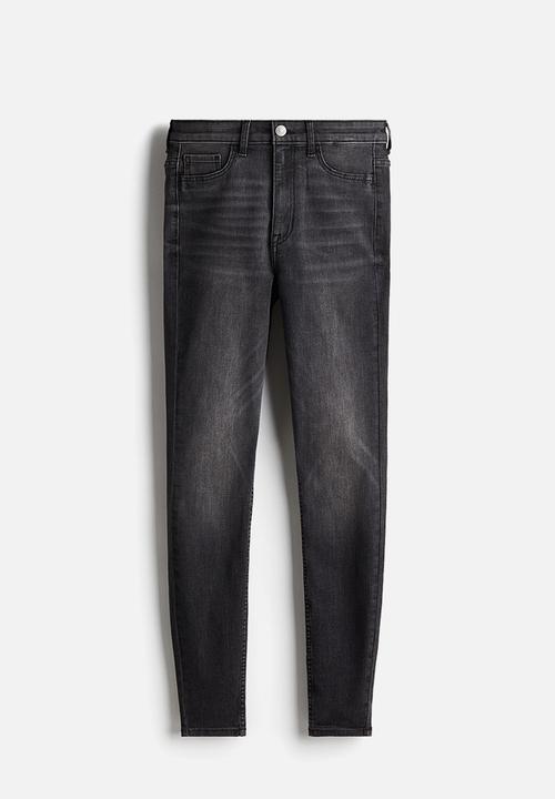H&M - Ultra high ankle jeggings - black