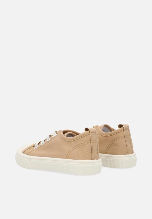 Pop Candy - Lace up sneakers - beige