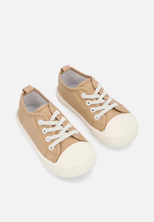 Pop Candy - Lace up sneakers - beige