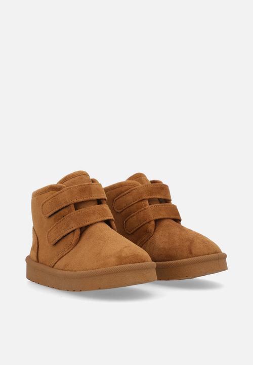 Pop Candy - Shearling lined boots - tan