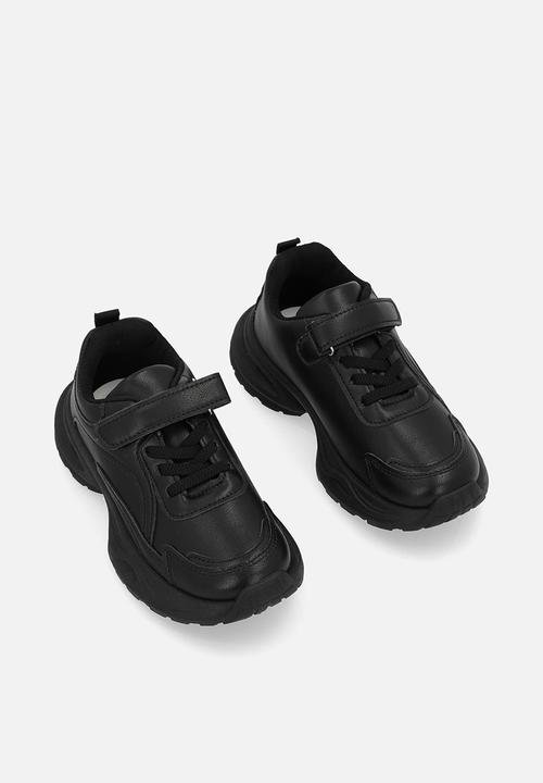 Pop Candy - Lace & velcro sneaker-black