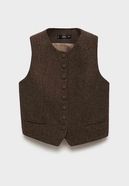 MANGO - Vest nimes - brown