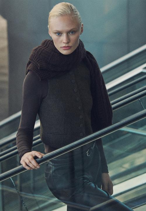 MANGO - Vest nimes - brown