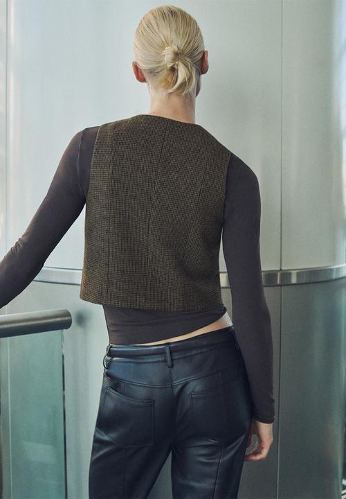 MANGO - Vest nimes - brown