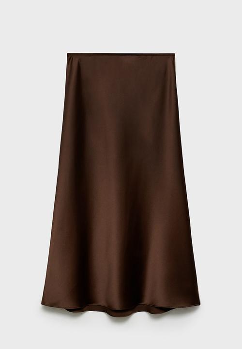 MANGO - Skirt mia2 - dark brown