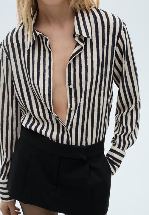 MANGO - Shirt basic - light beige1