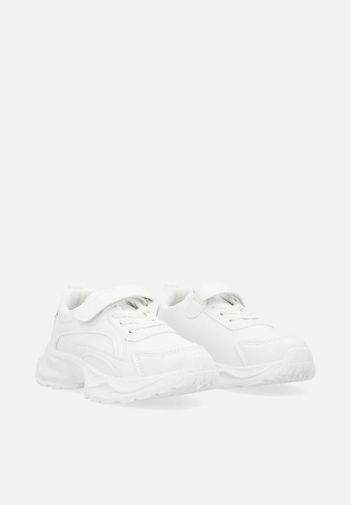 Pop Candy - Lace & velcro sneaker-white