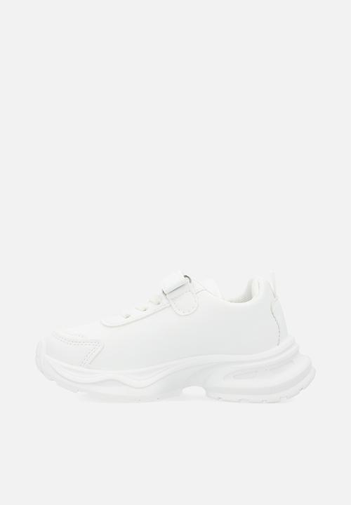 Pop Candy - Lace & velcro sneaker-white